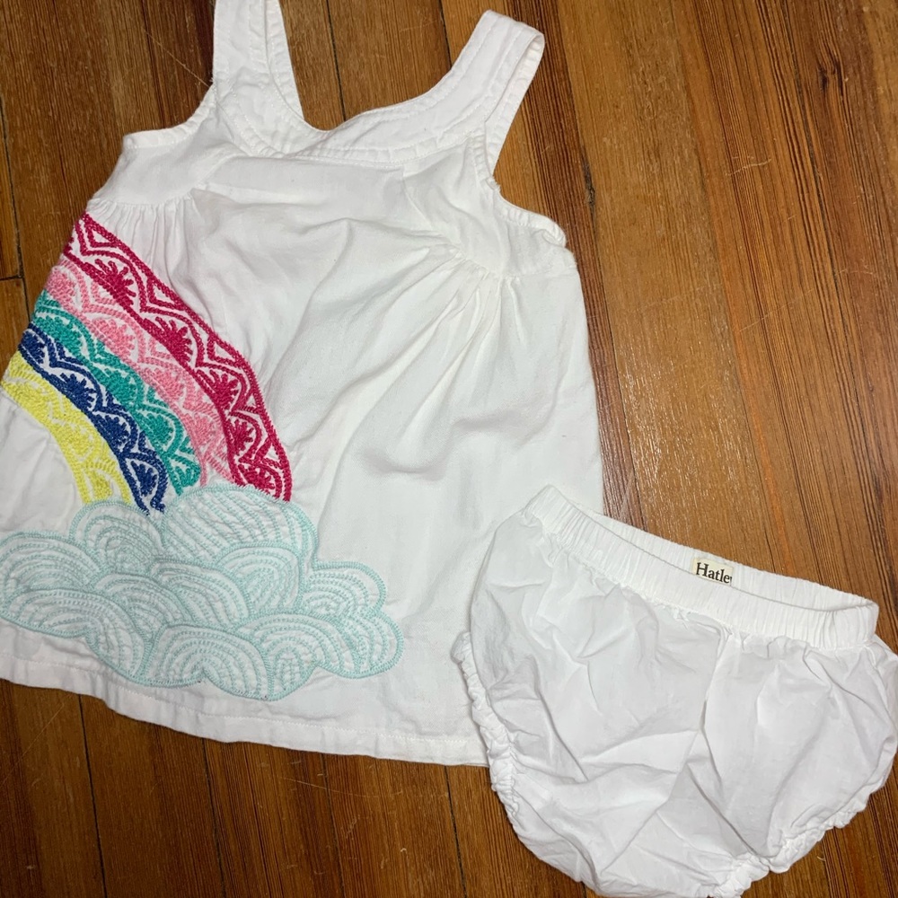 Hatley embroidered dress with bloomers